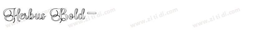 Herbus Bold字体转换